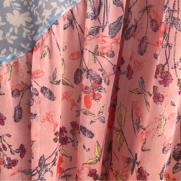 Anthropologie Eywasouls Natalia Paneled Printed Voile Maxi Dress Size Small - Picture 11 of 15